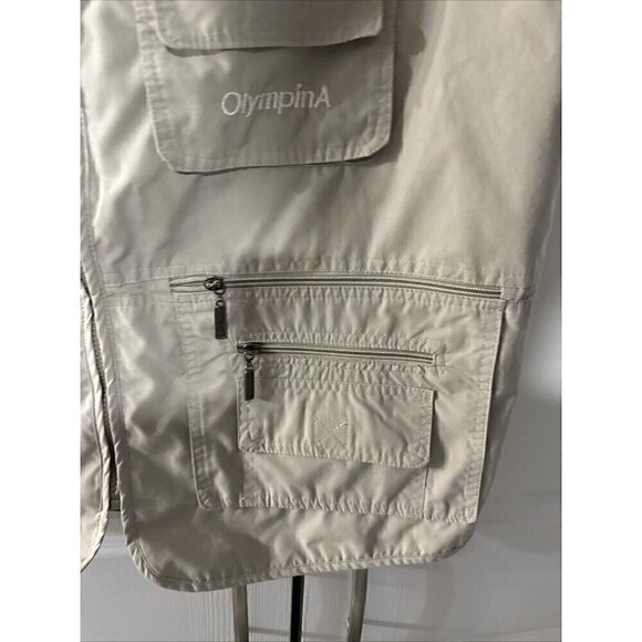 OLYMPIANA Men's Utility Fishing Hunting Safari Vest Large - Picture 6 of 6